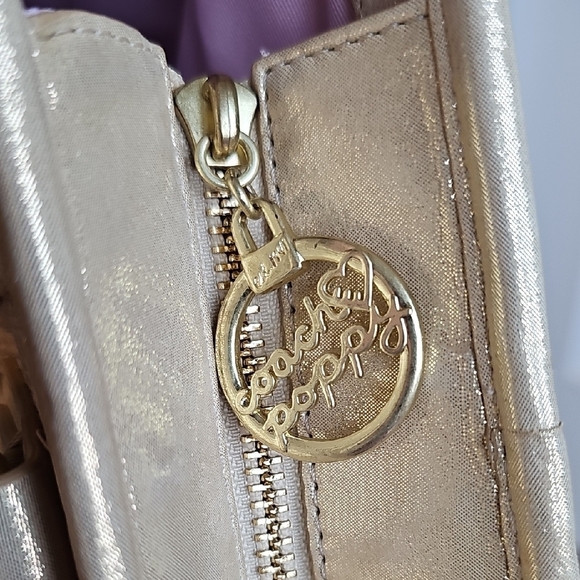 Coach 2010 Poppy Glam Metallic Gold and Tan Tote Bag - Picture 10 of 16